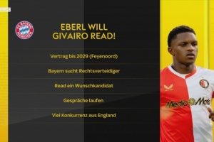 德天空：拜仁明夏前中后场都可能引援，已接触费耶诺德右后卫雷德